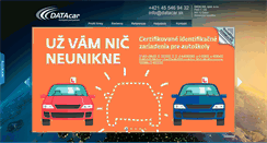 Desktop Screenshot of datacar.sk